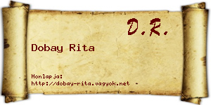 Dobay Rita névjegykártya